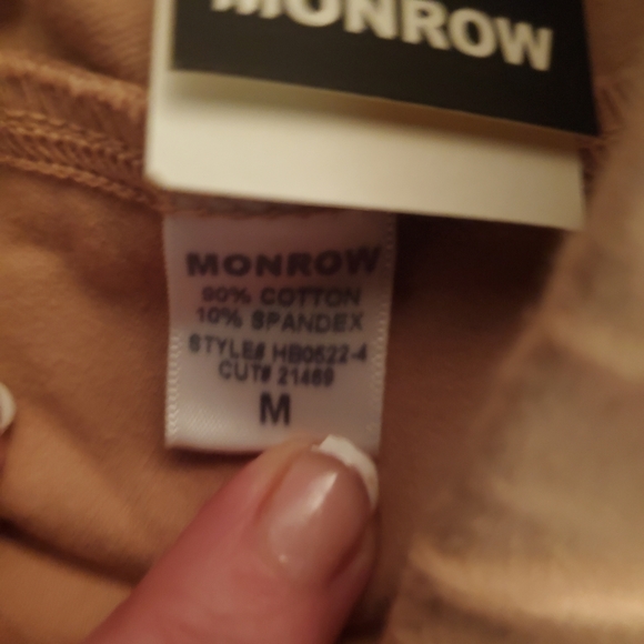 Monrow Women's Biker Shorts Taupe M NWT - Picture 6 of 6